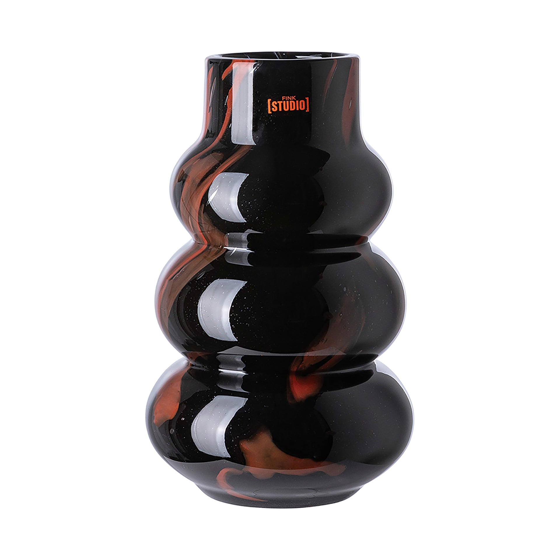 WAVE FRONT Vase schwarz