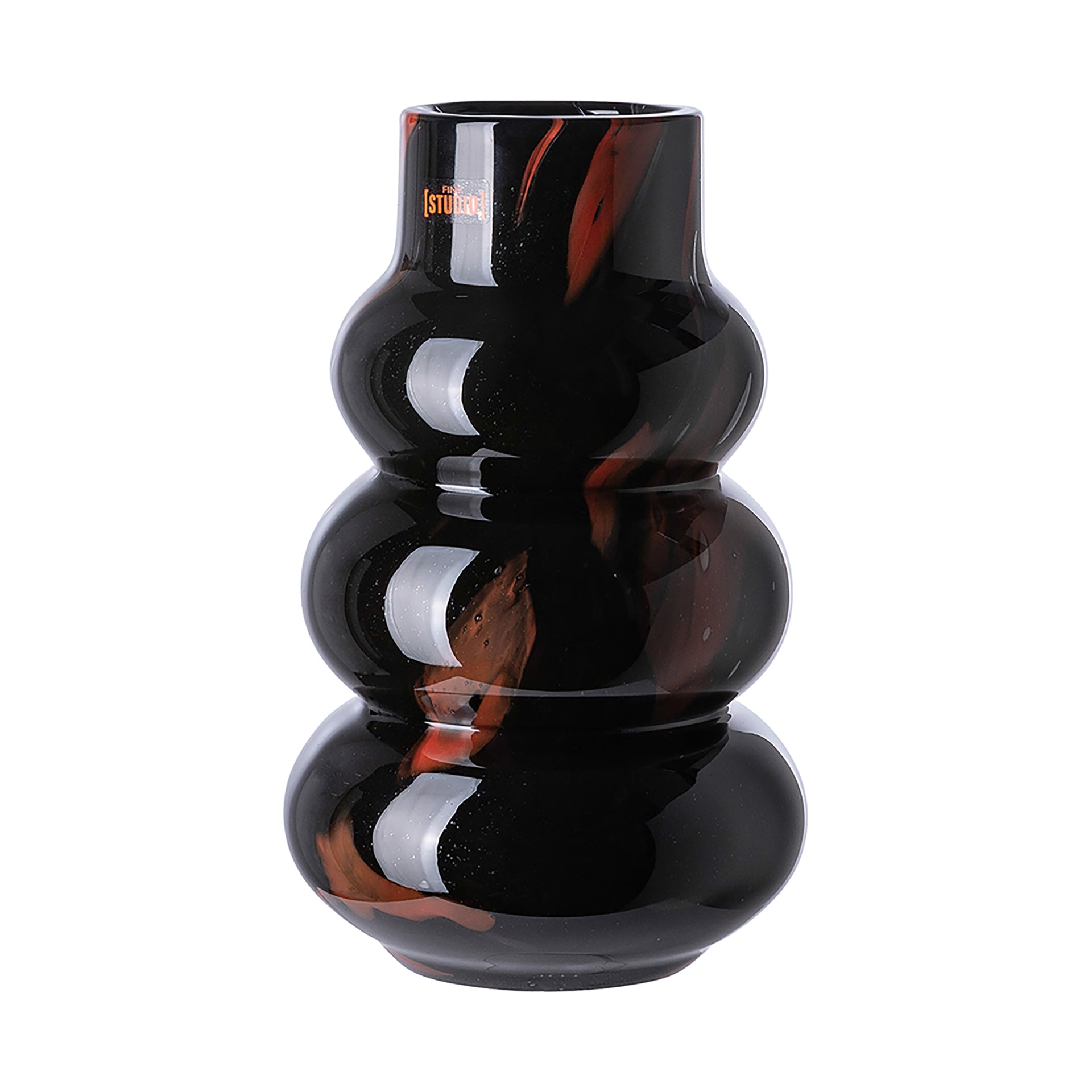 WAVE FRONT Vase schwarz