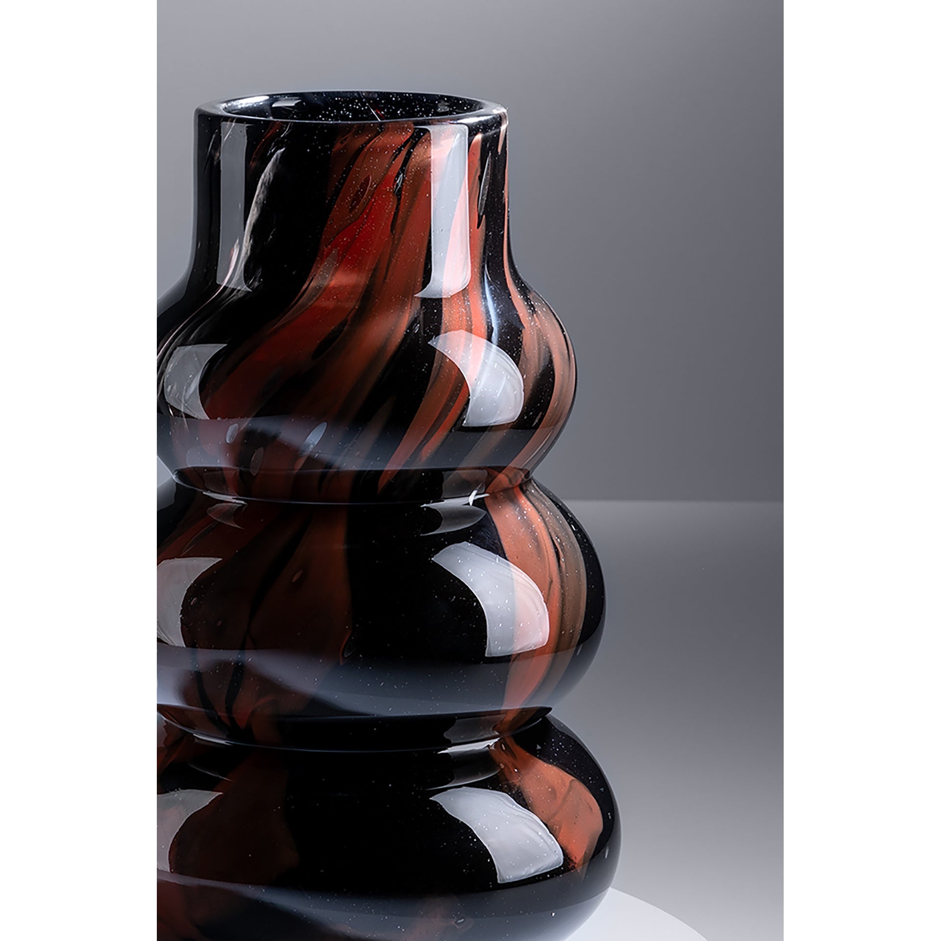 WAVE FRONT Vase schwarz