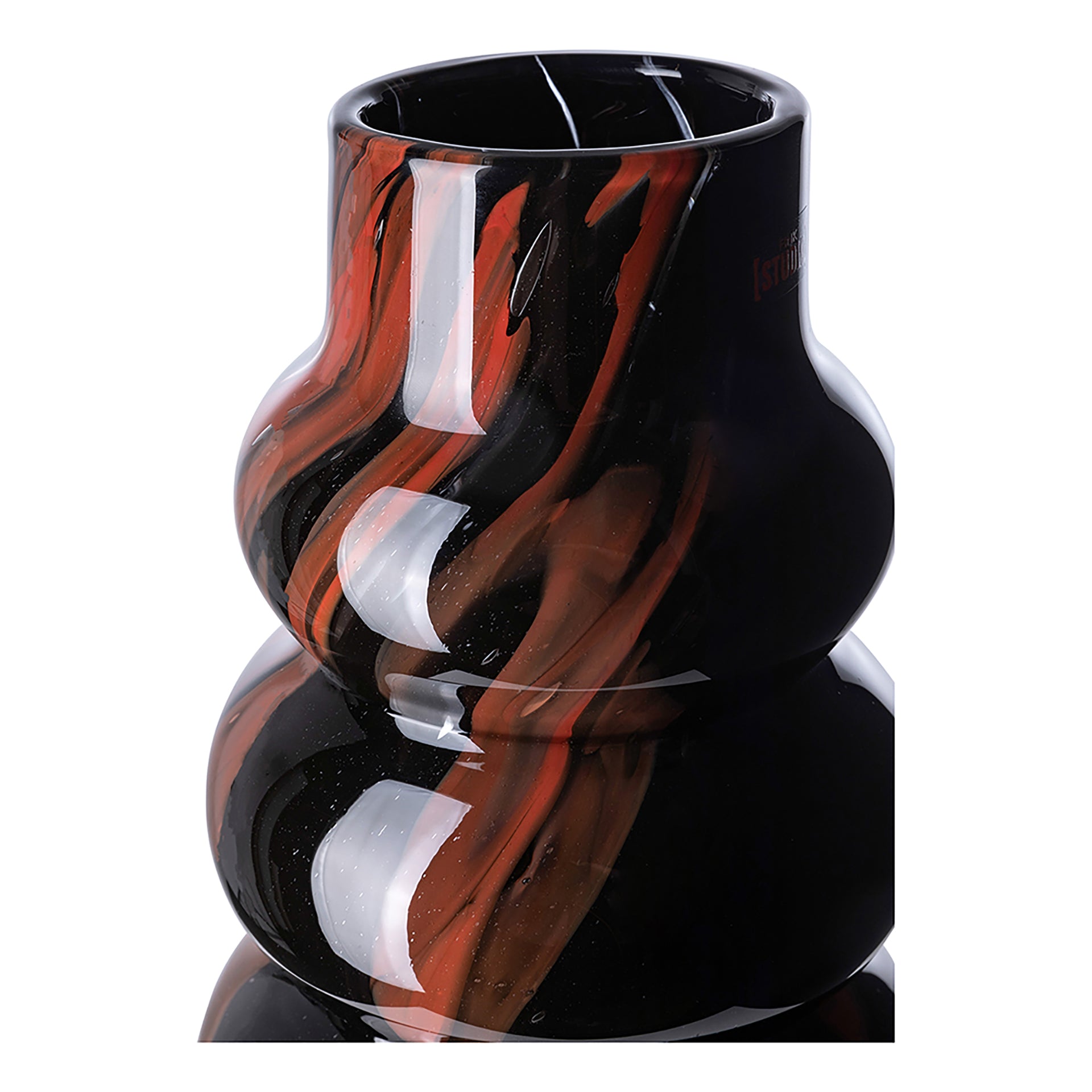 WAVE FRONT Vase schwarz