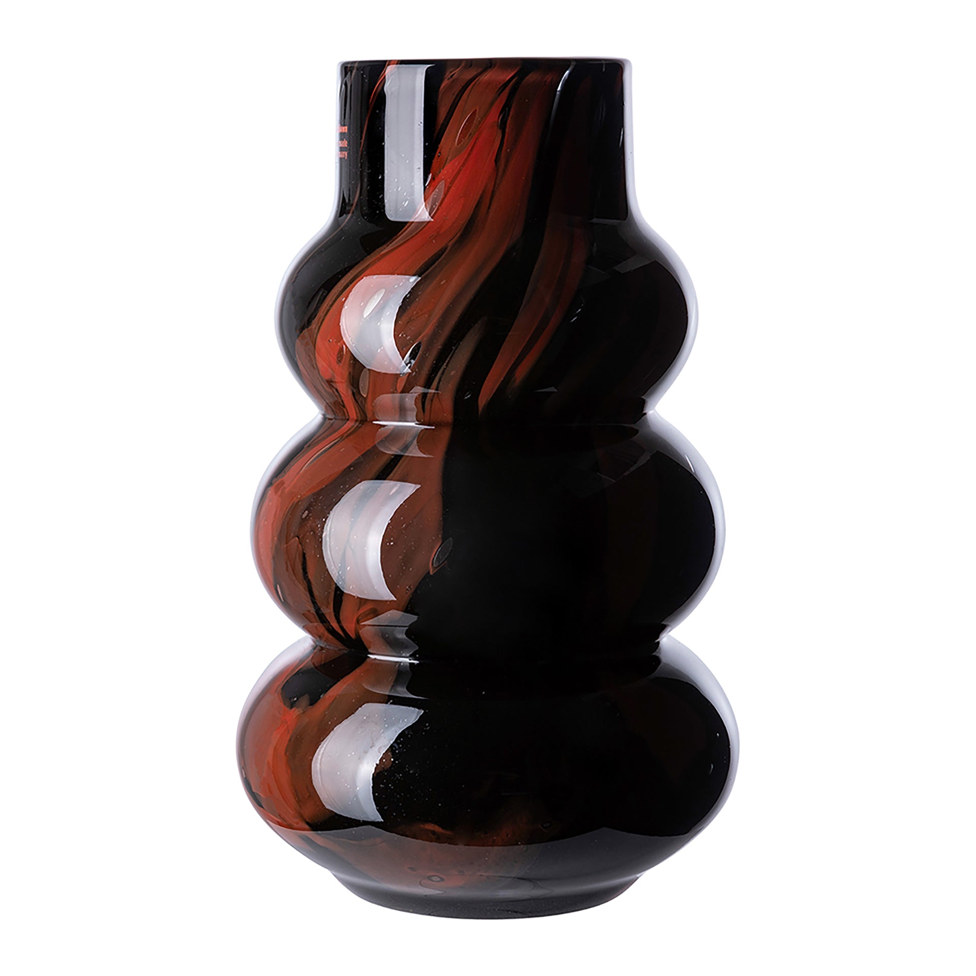 WAVE FRONT Vase schwarz