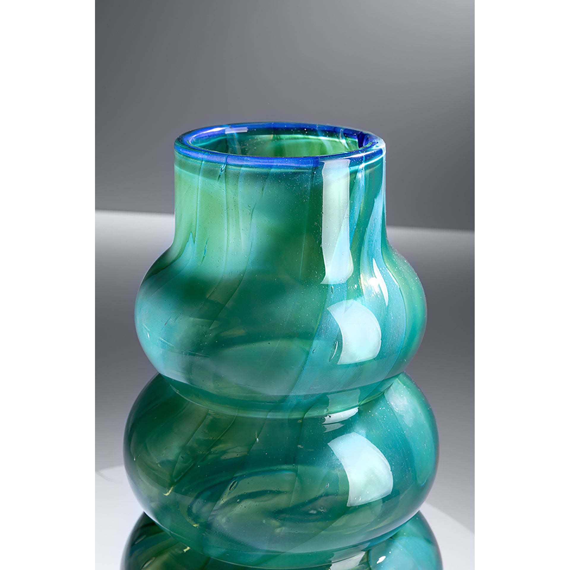 WAVE FRONT Vase türkis