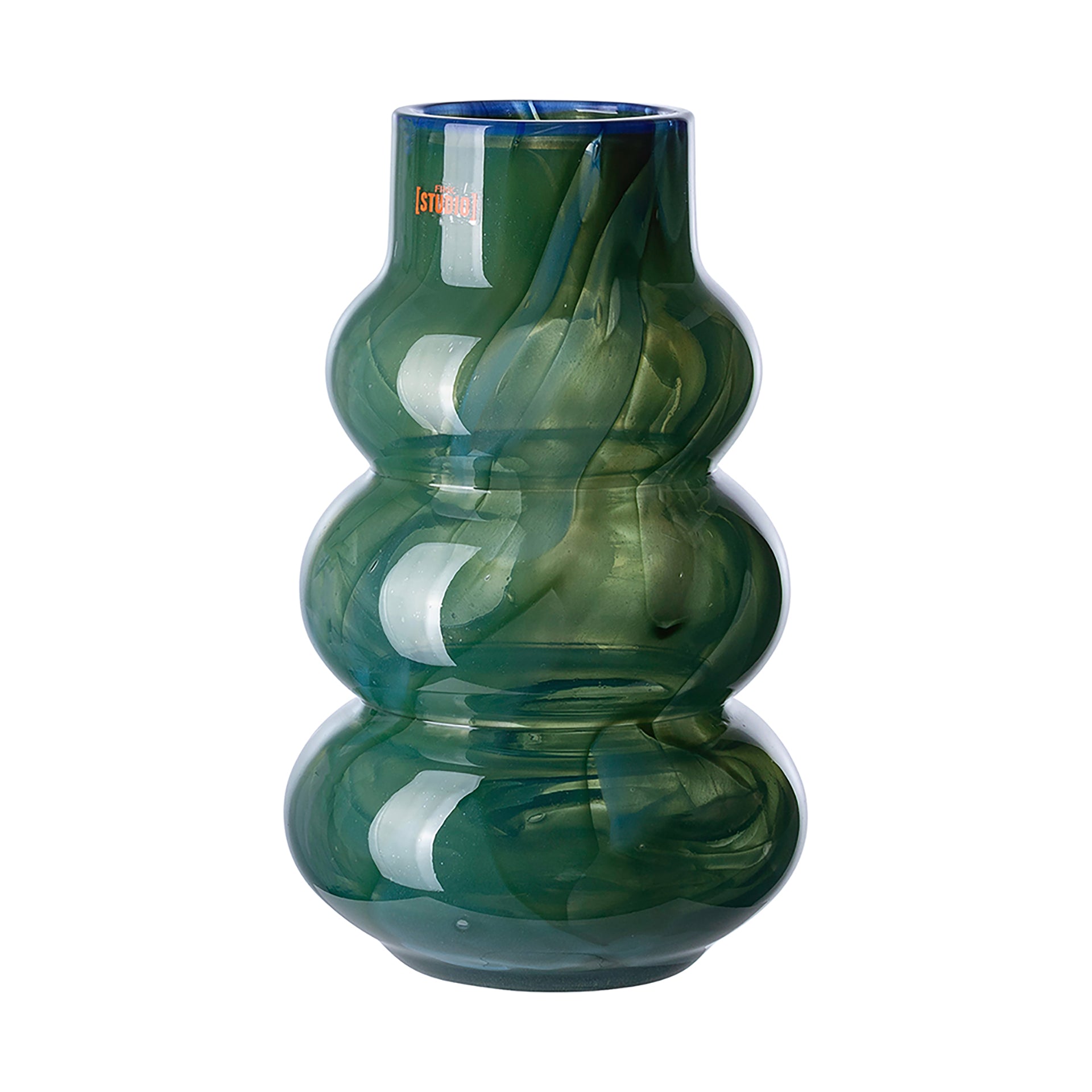 WAVE FRONT Vase türkis