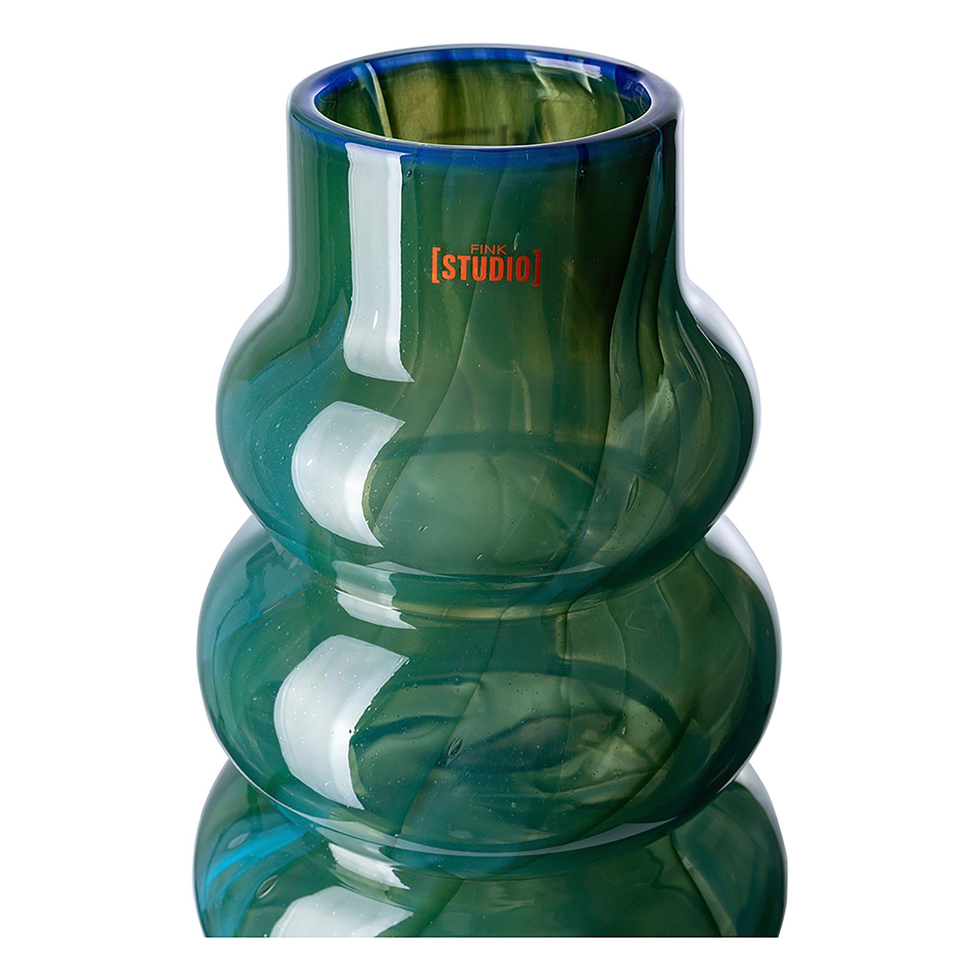 WAVE FRONT Vase türkis