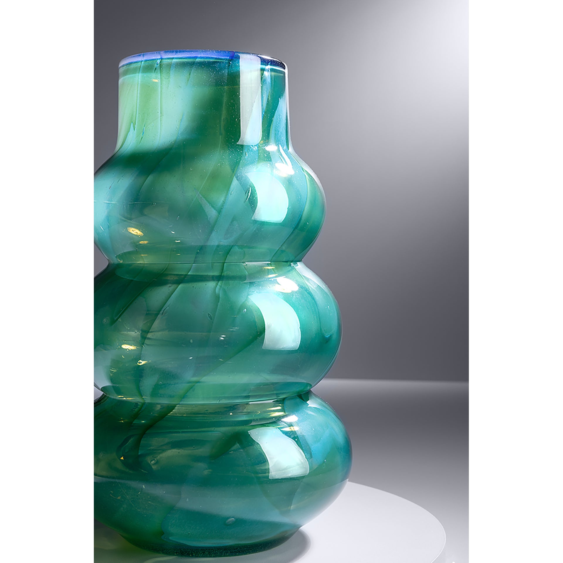WAVE FRONT Vase türkis