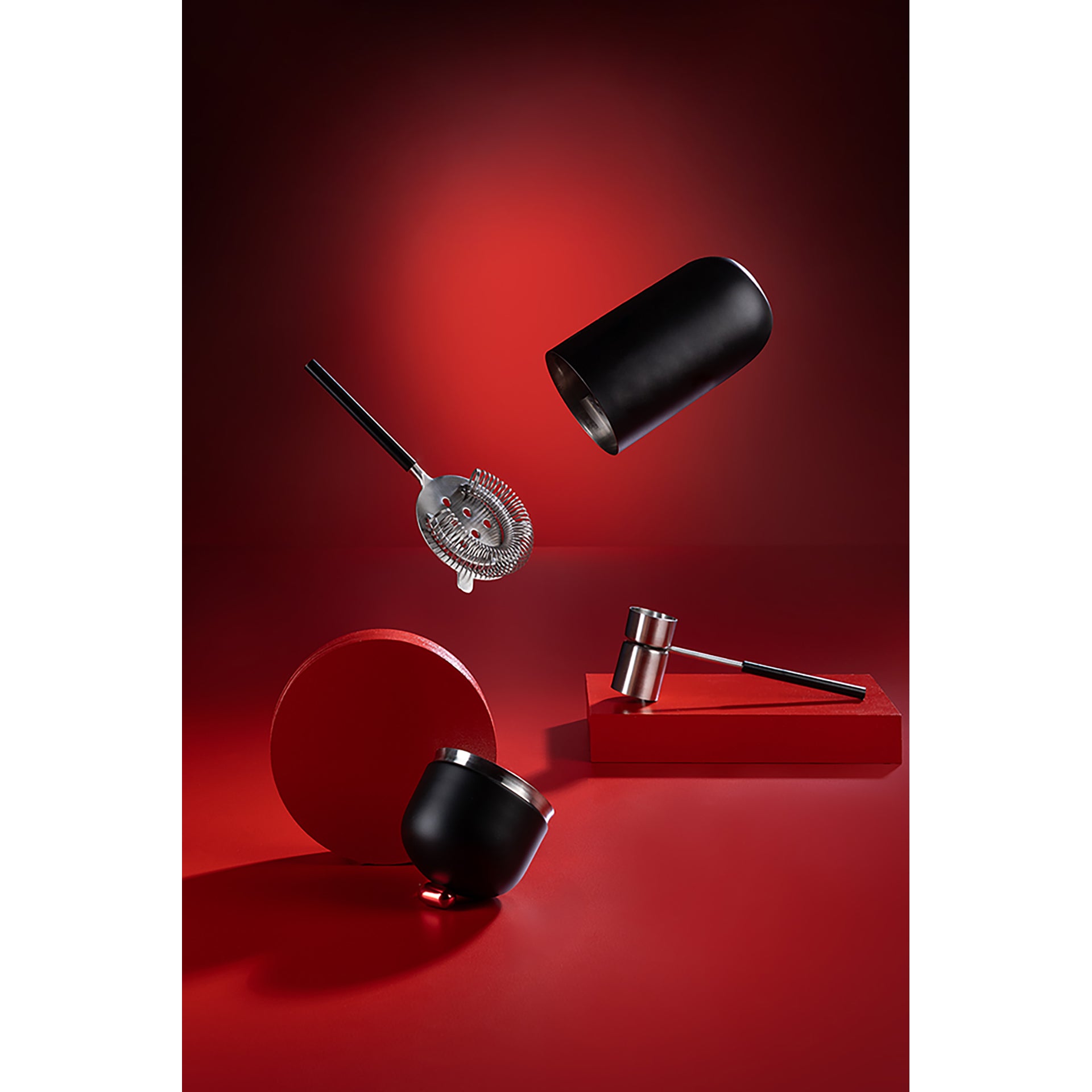 POP ART Cocktailshaker schwarz
