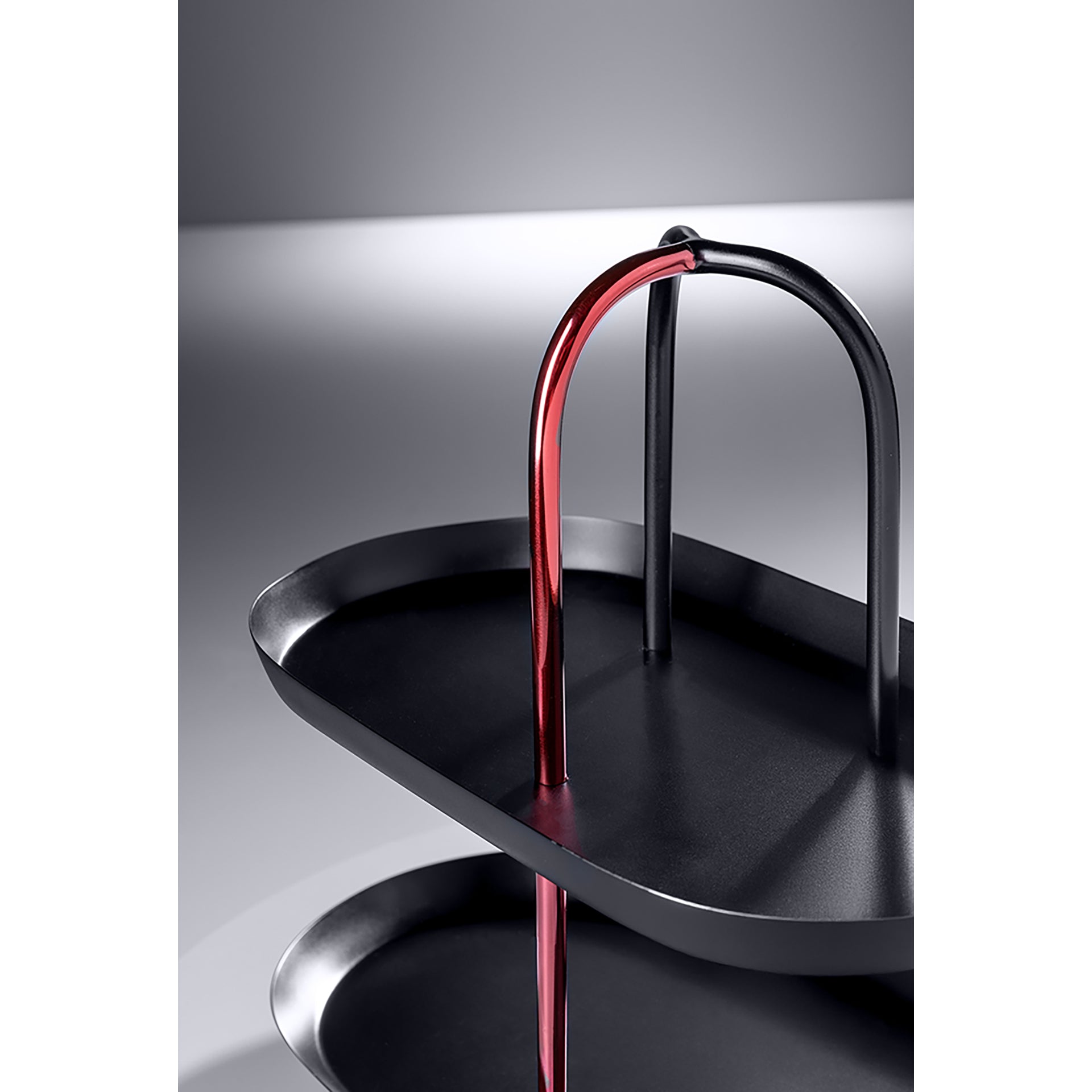 UPPER EAST 2er Etagere schwarz