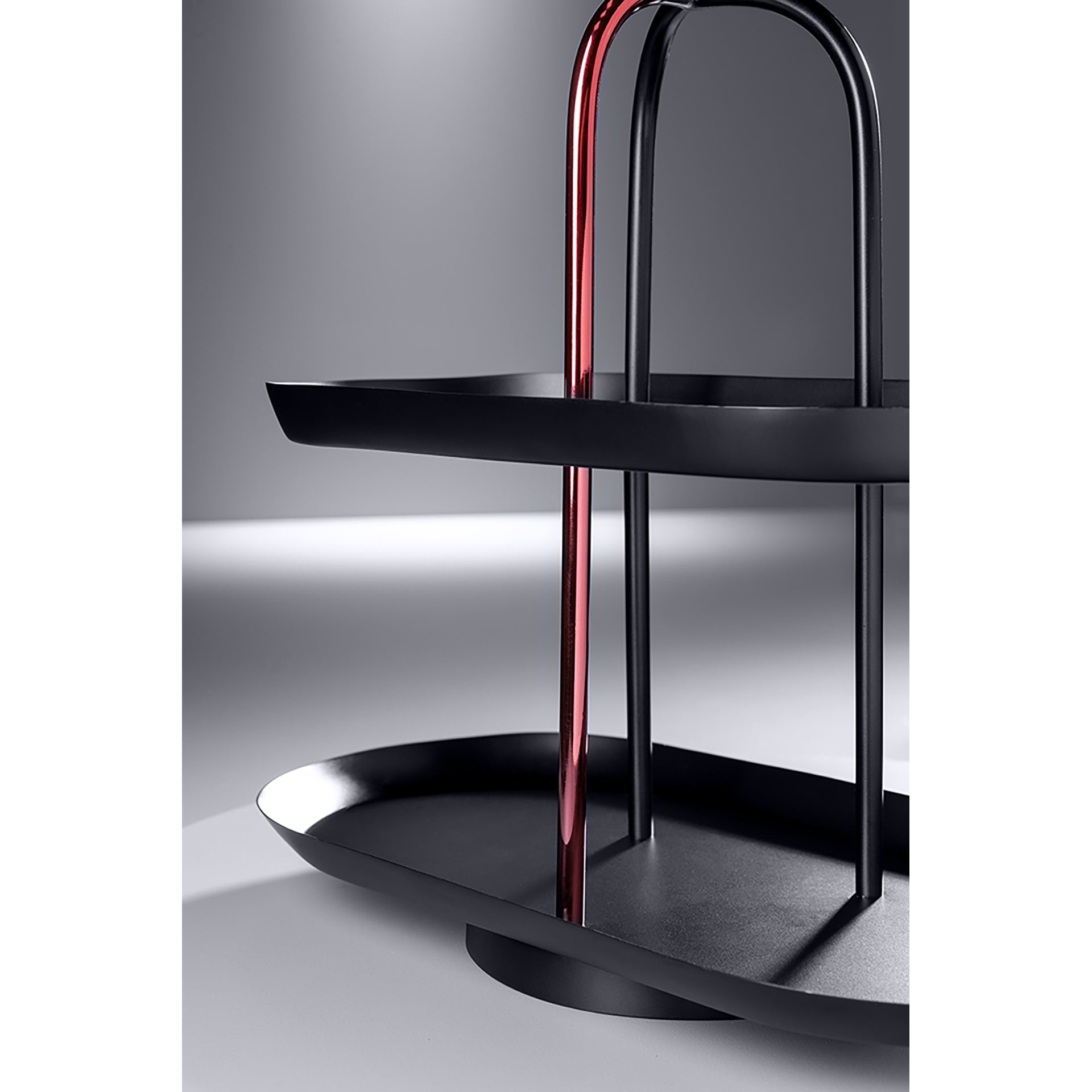 UPPER EAST 2er Etagere schwarz