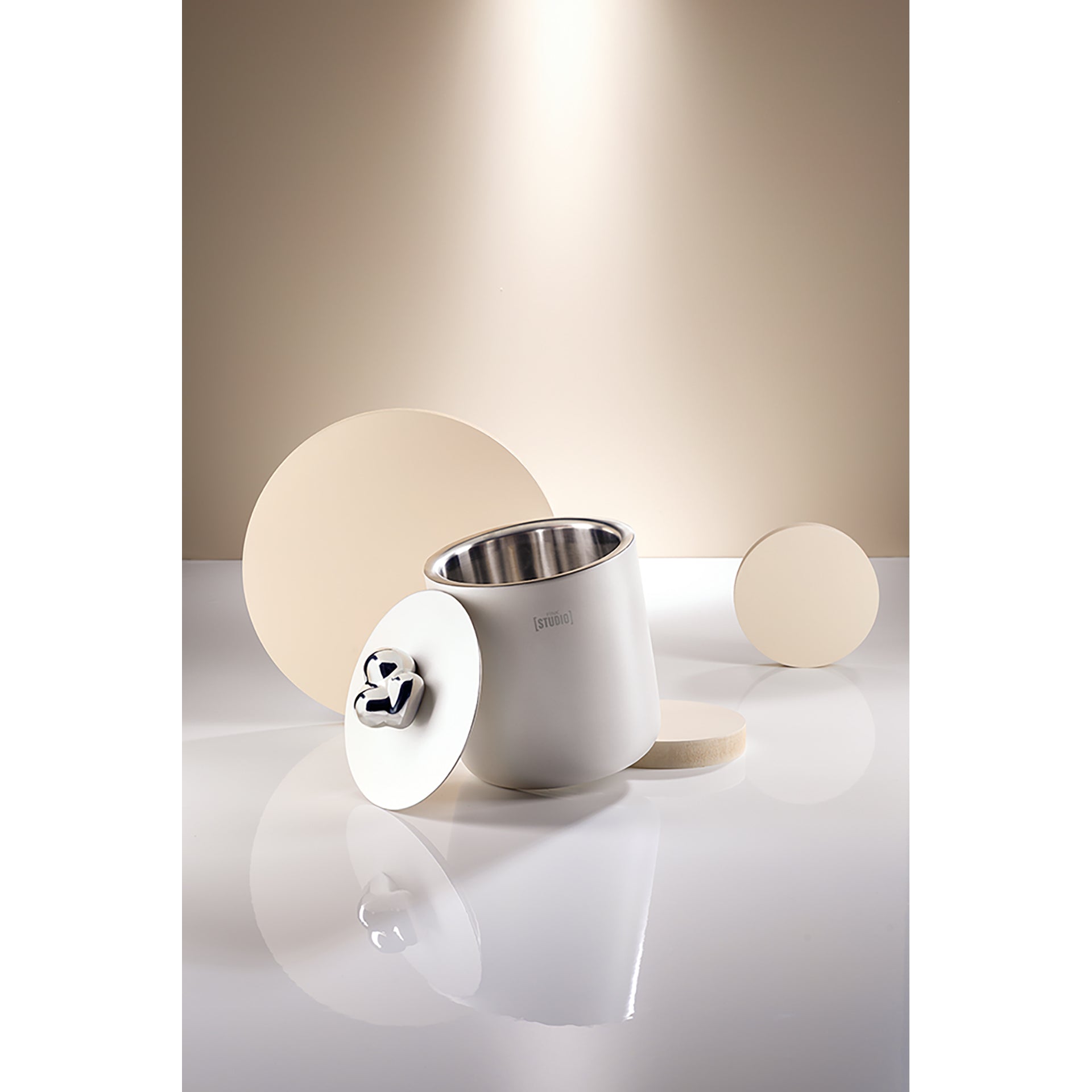 SPACE PEARL Eiswürfeleimer creme