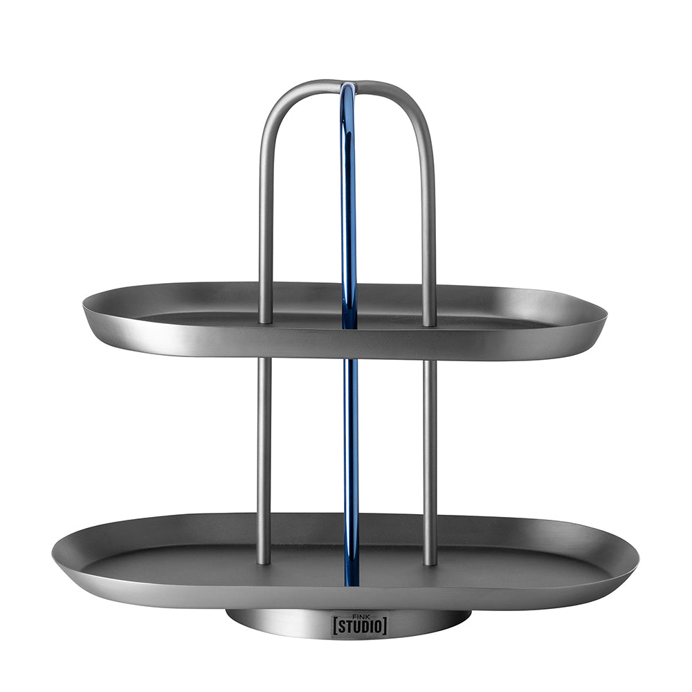 UPPER EAST 2er Etagere grau