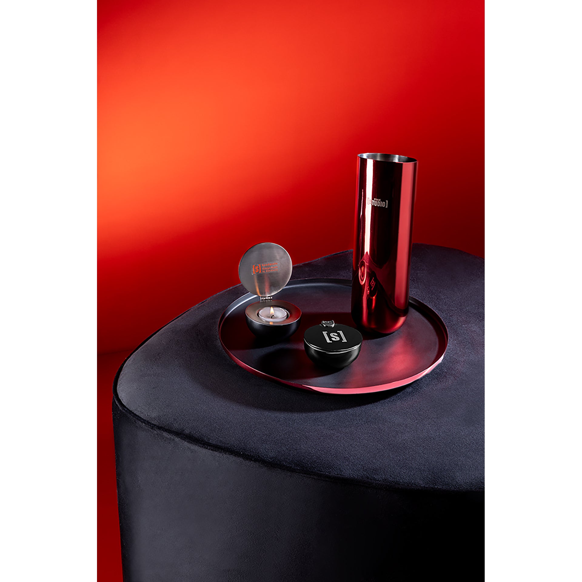 SIT DOWN Pouf schwarz